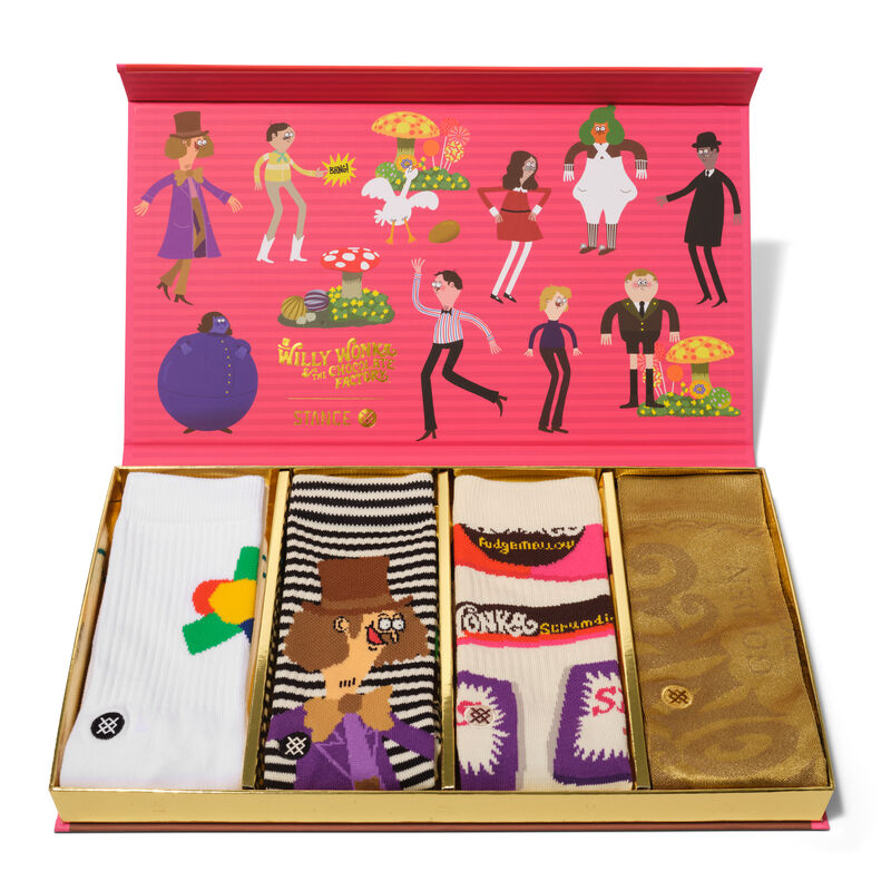 Stance Willy Wonka Box Set Crew Sock Multi