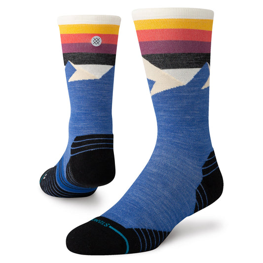 Stance Divided Lines Crew Sock Blue