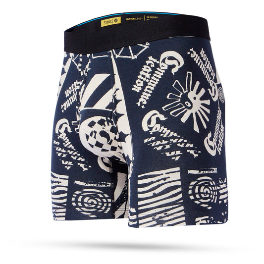 Stance Disorted Box Brief Wholester Black White