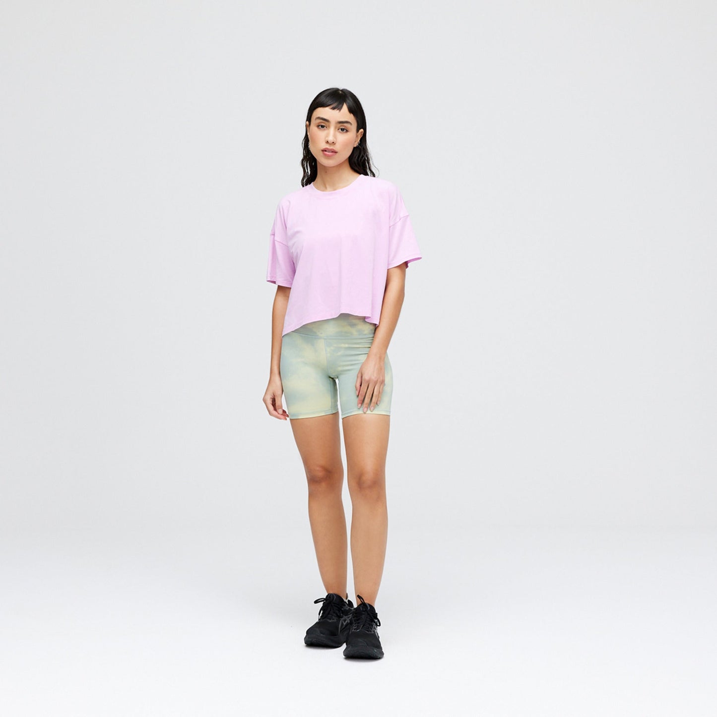 Stance Women&#39;s Lay Low Boxy T-Shirt Lilac Ice |model