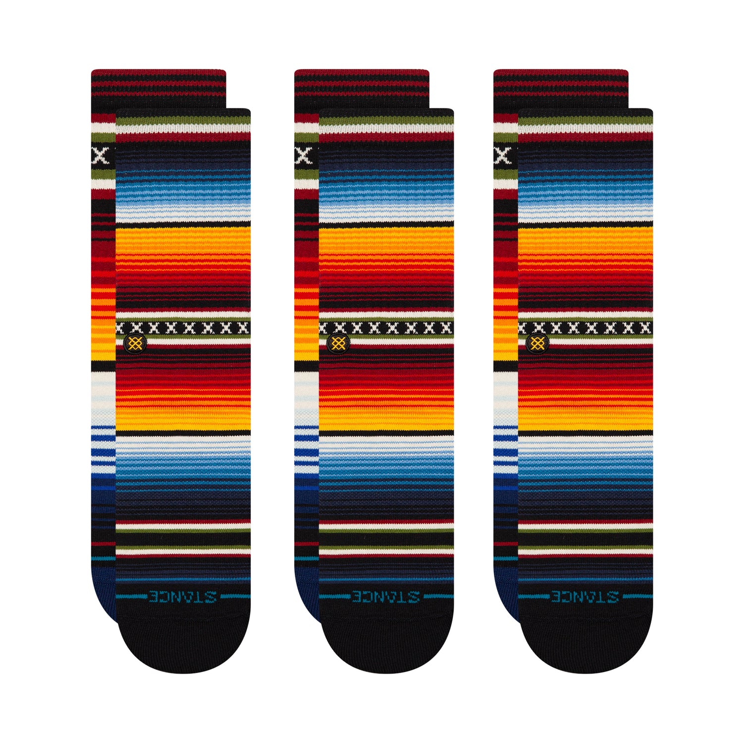 STANCE CURREN CREW SOCK 3 PACK