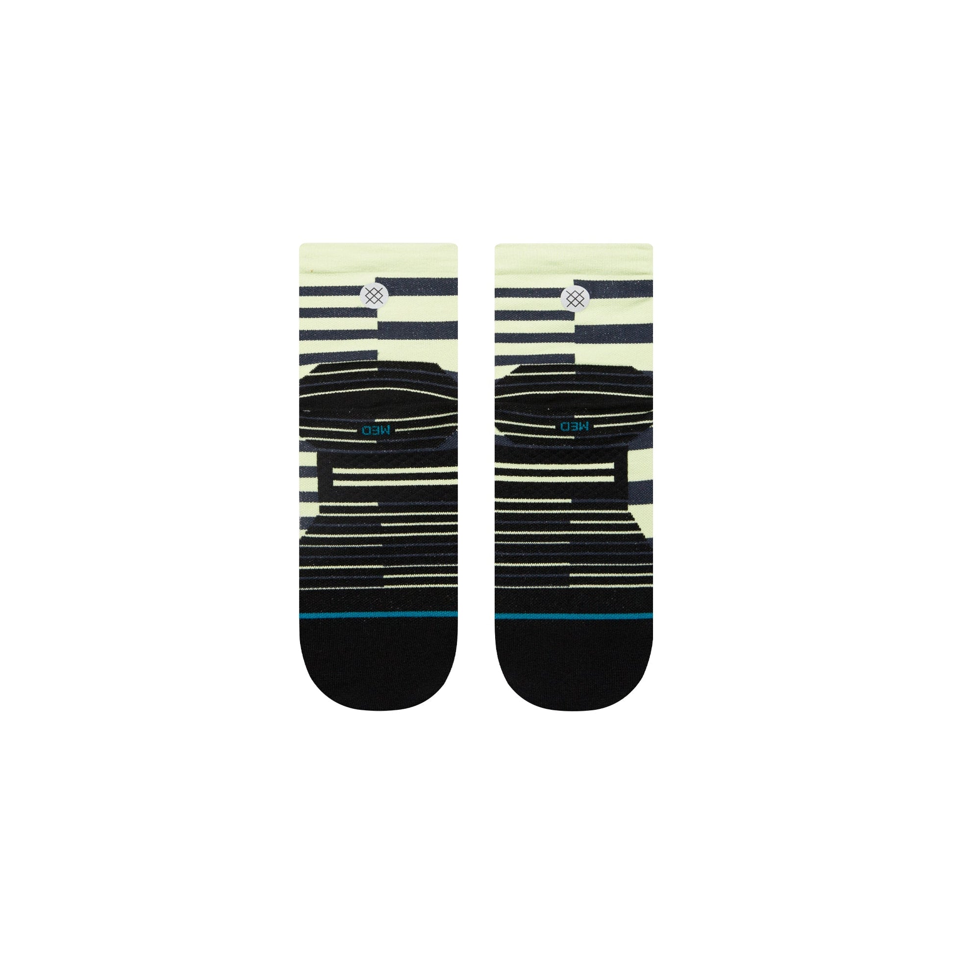 Stance Staggered Ultra Light Quarter Sock Black