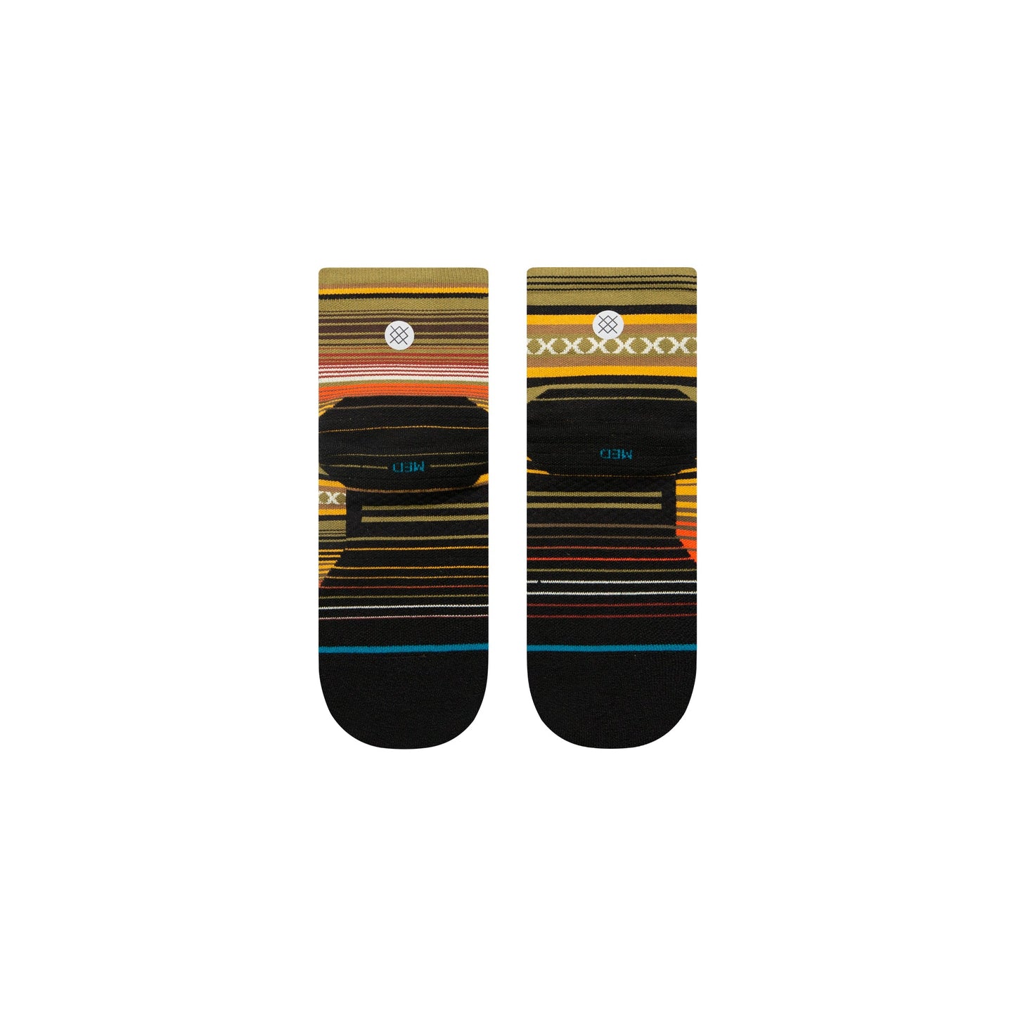 Stance Curren Light Quarter Sock Olive