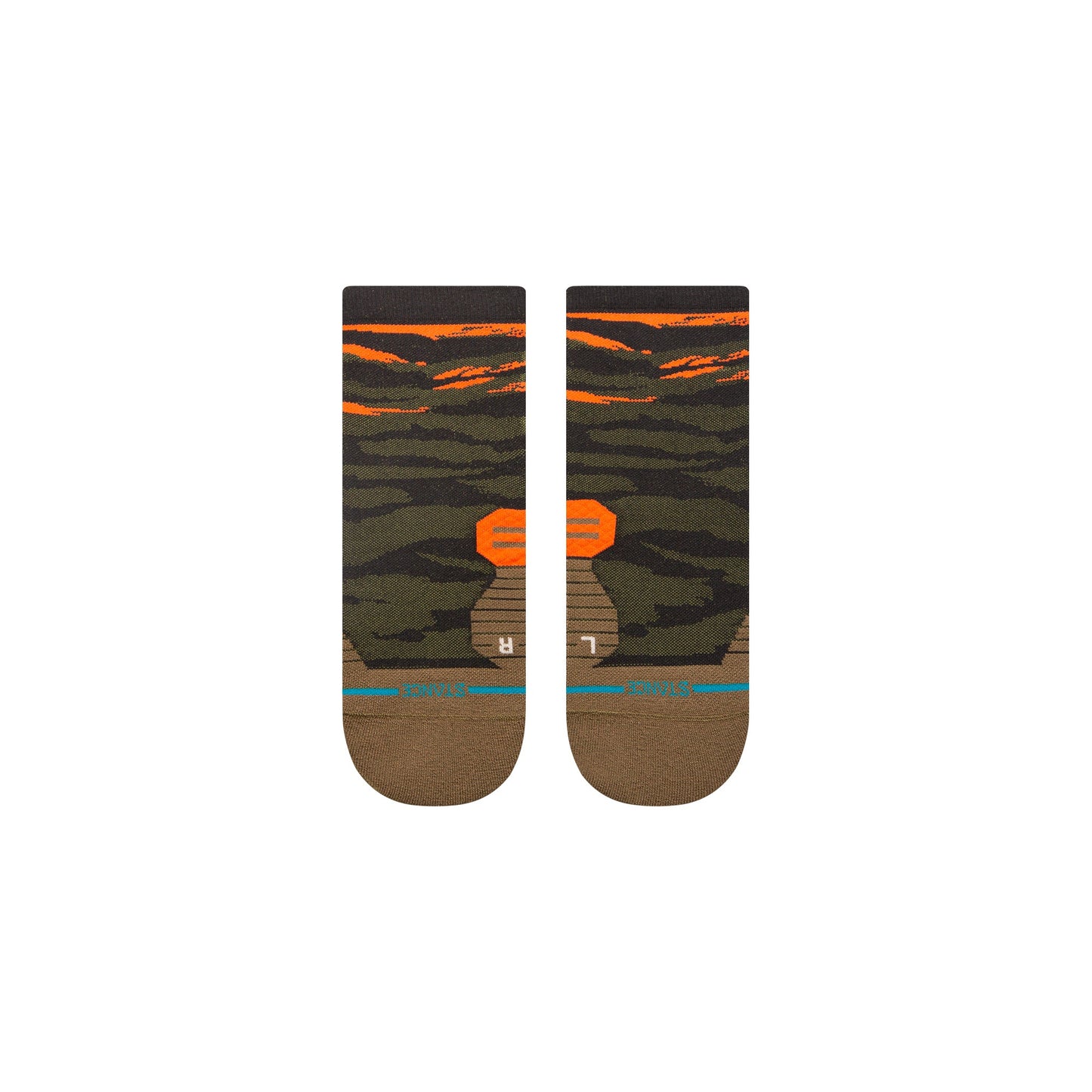 Stance Primal Light Quarter Sock Olive