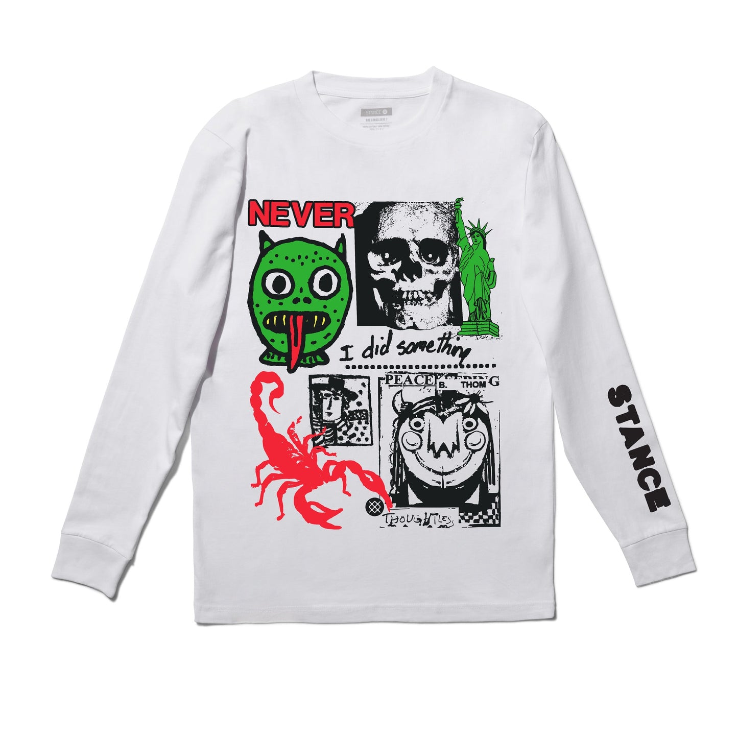 Stance I Did Something Long Sleeve T-Shirt White