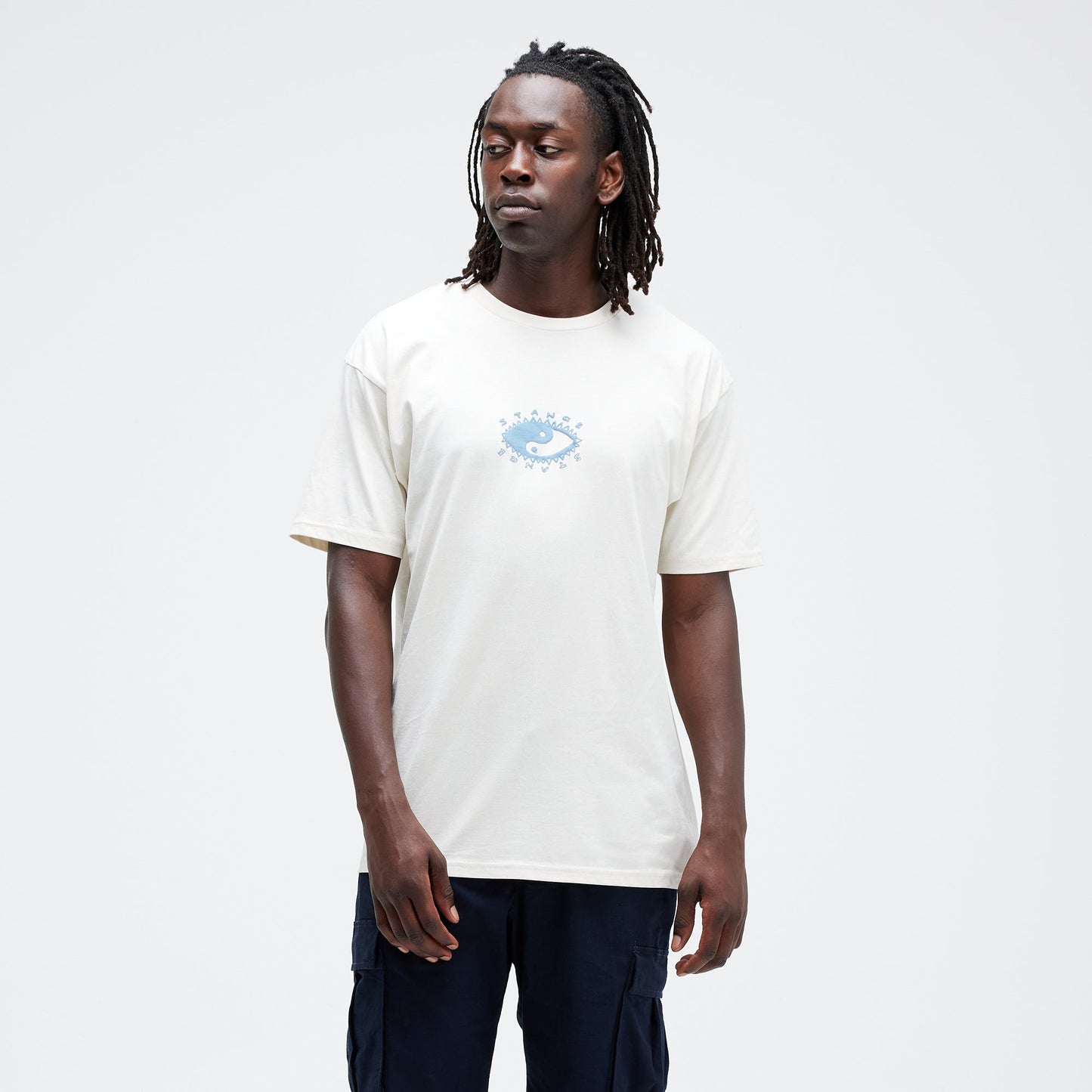 Stance Blinds Eye T-Shirt Vintage White |model