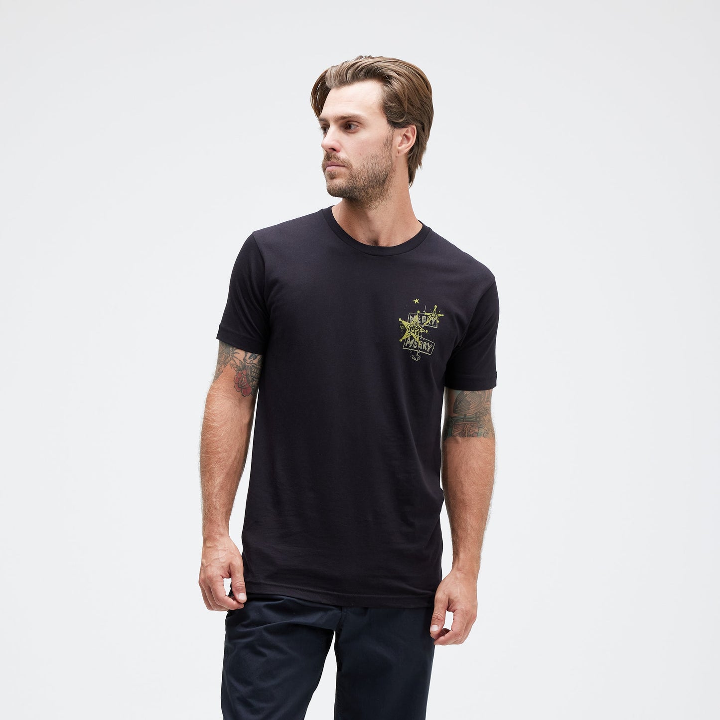 Stance North Of Whoville T-Shirt Black |model