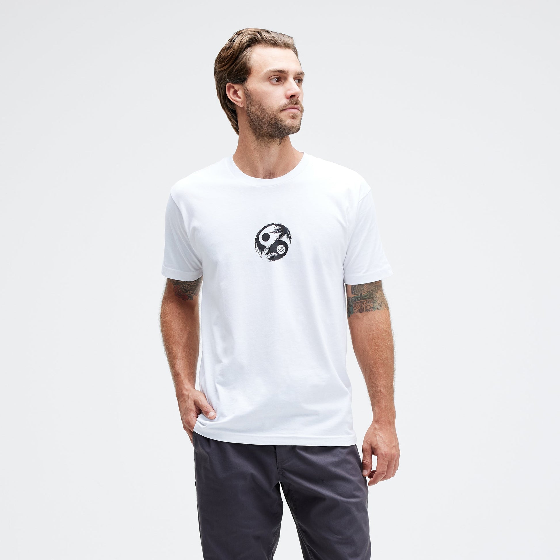 Stance Opposites T-Shirt White |model