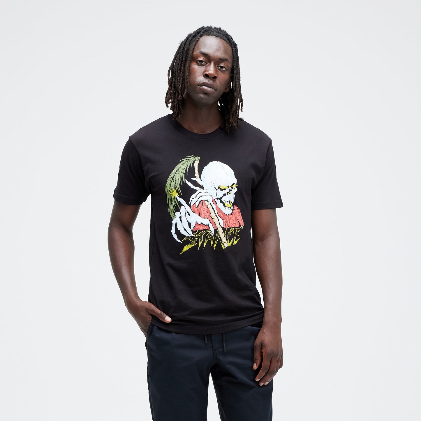 Stance Palm Slayer T-Shirt Black |model