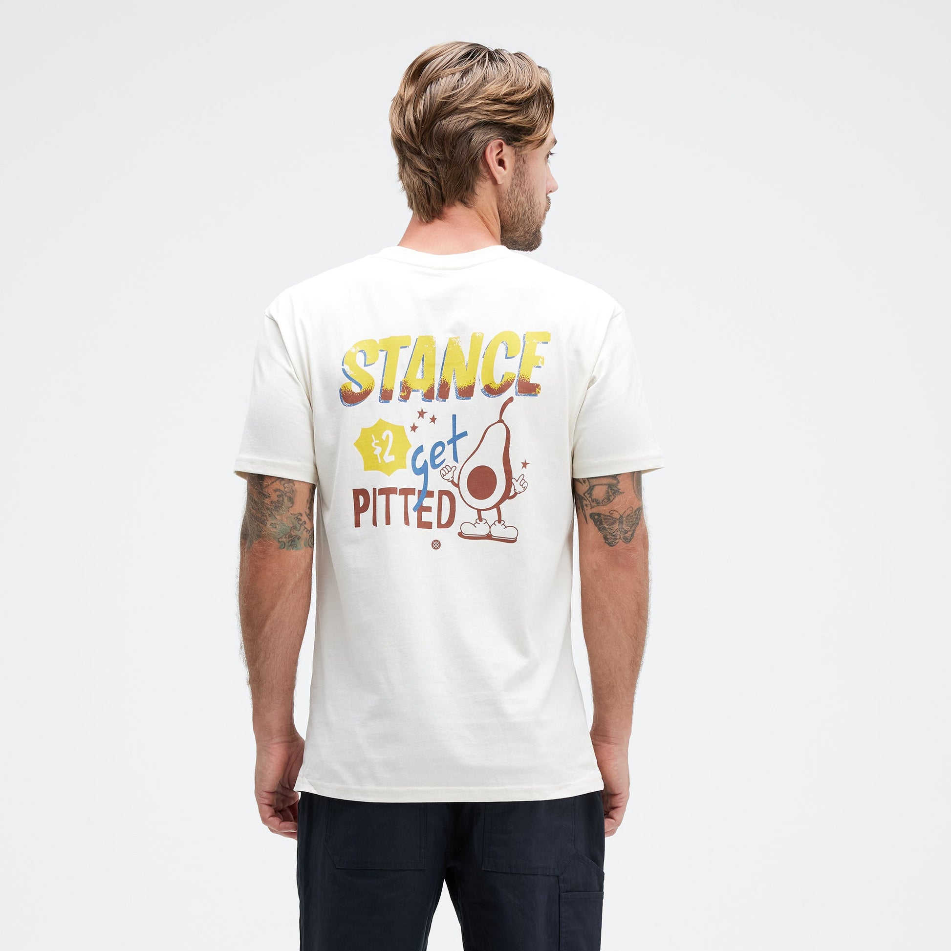 Stance Pitted T-Shirt Vintage White |model