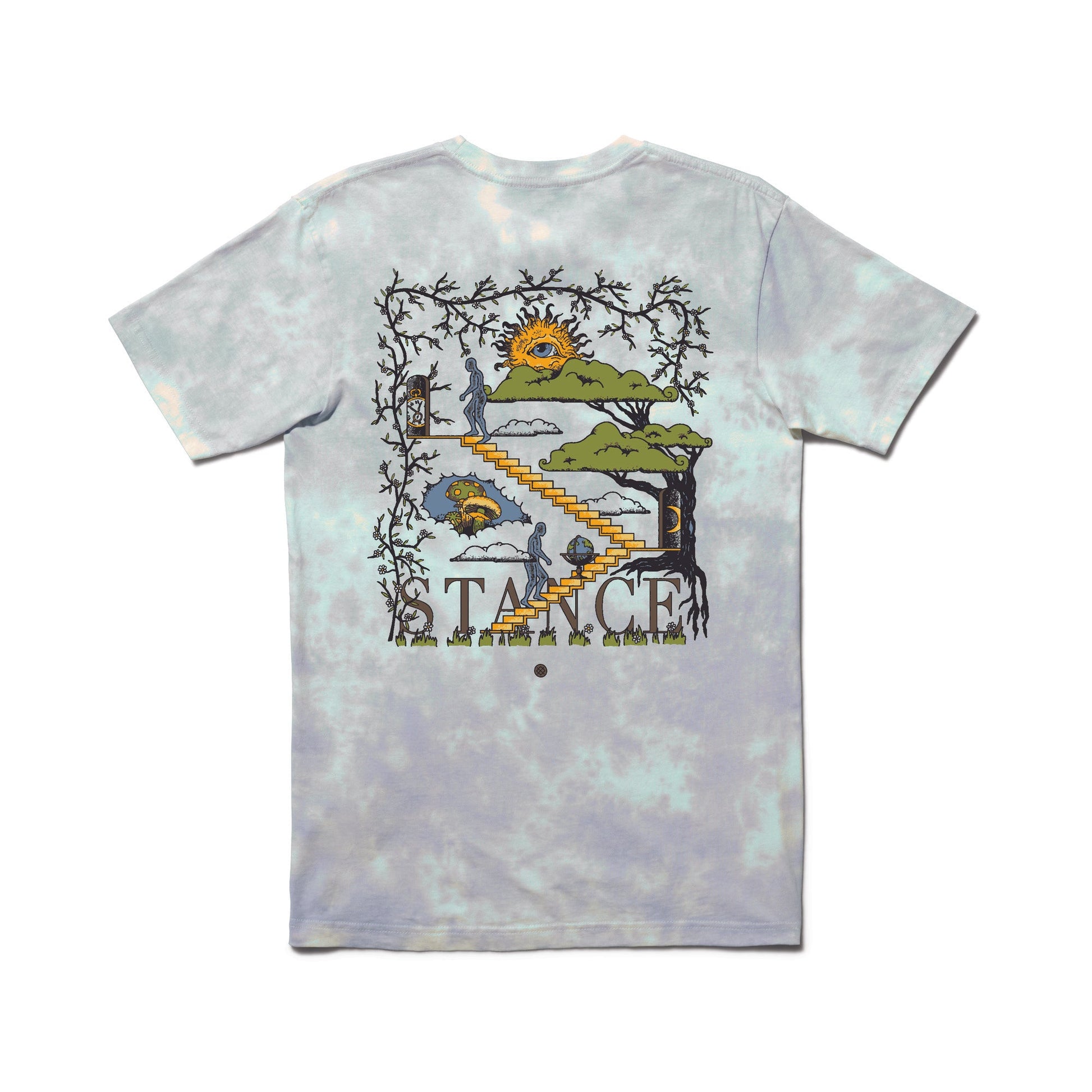 Stance Sol T-Shirt Blue Wash |model