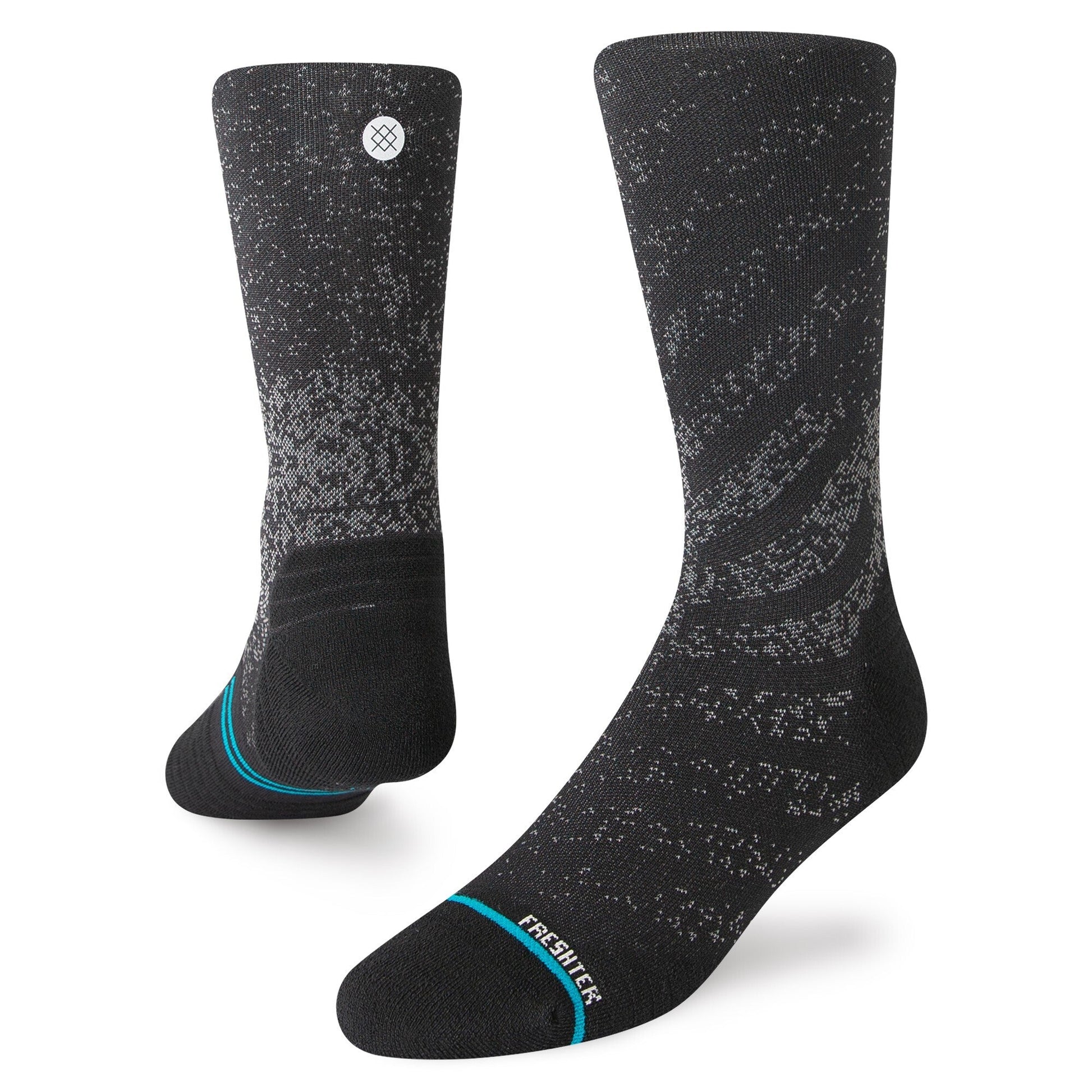 Stance Run Light Crew Sock Black