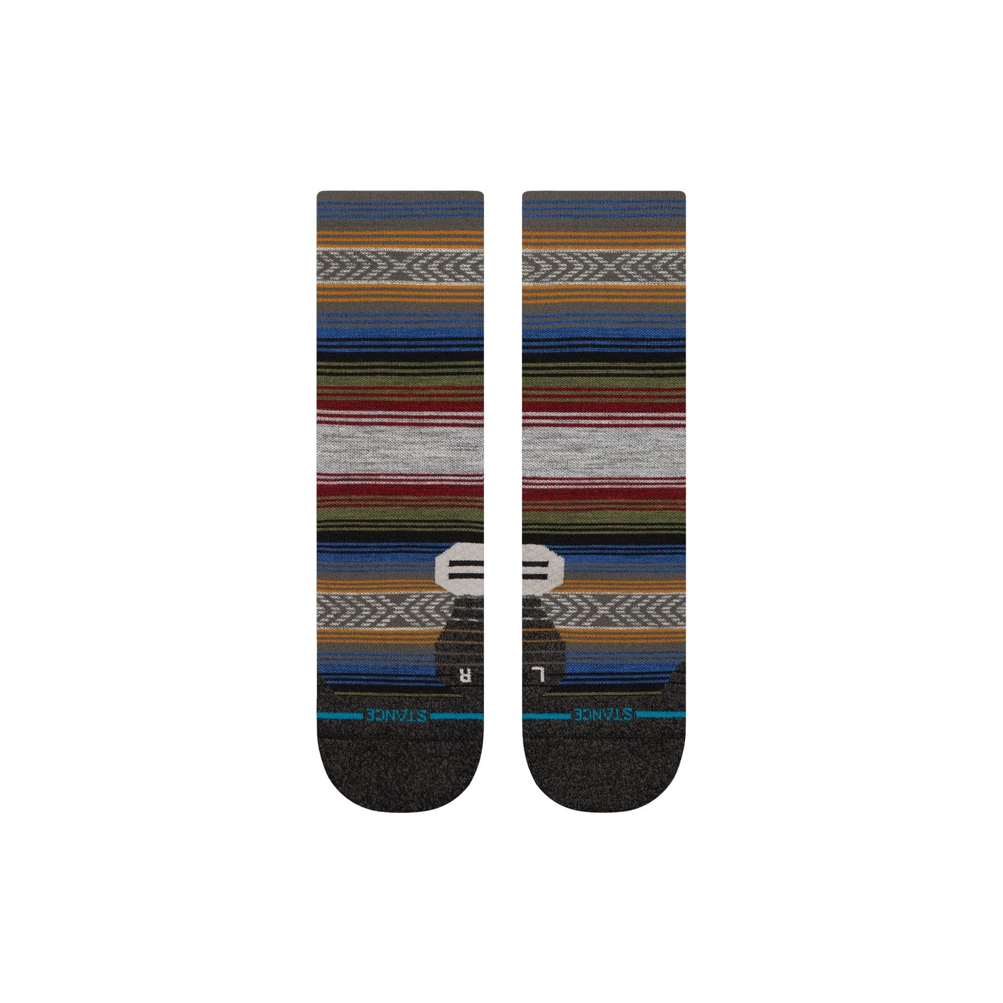 Stance Light Wool Crew Sock Black Red