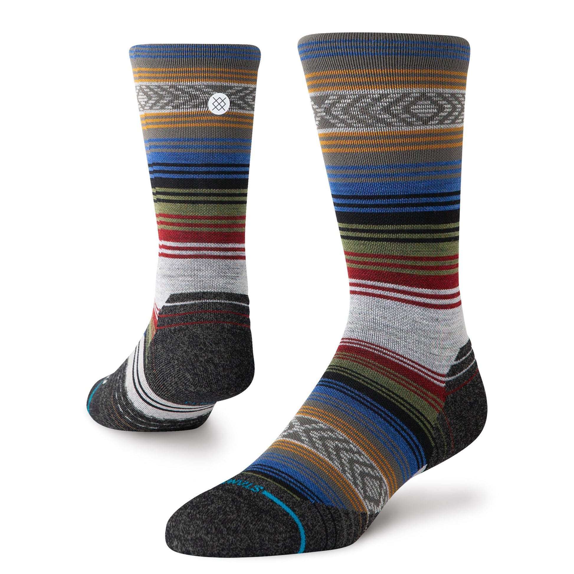 Stance Light Wool Crew Sock Black Red