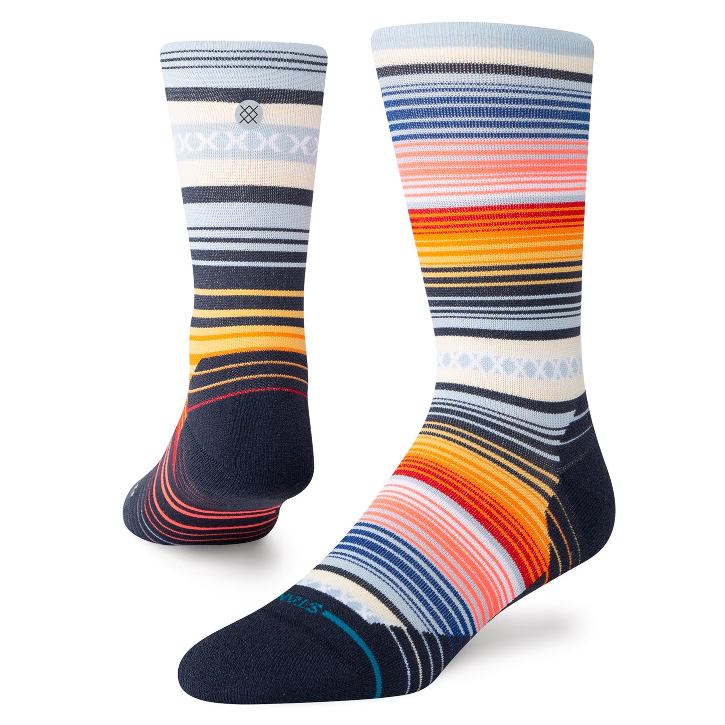 Stance Curren Light Crew Sock Ice Blue