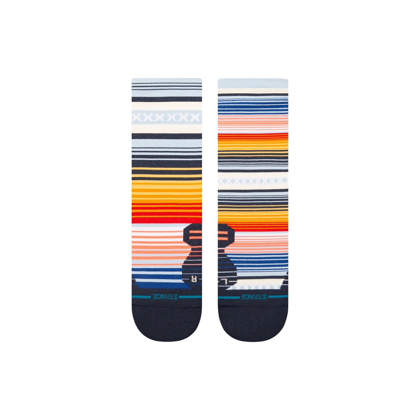 Stance Curren Light Crew Sock Ice Blue