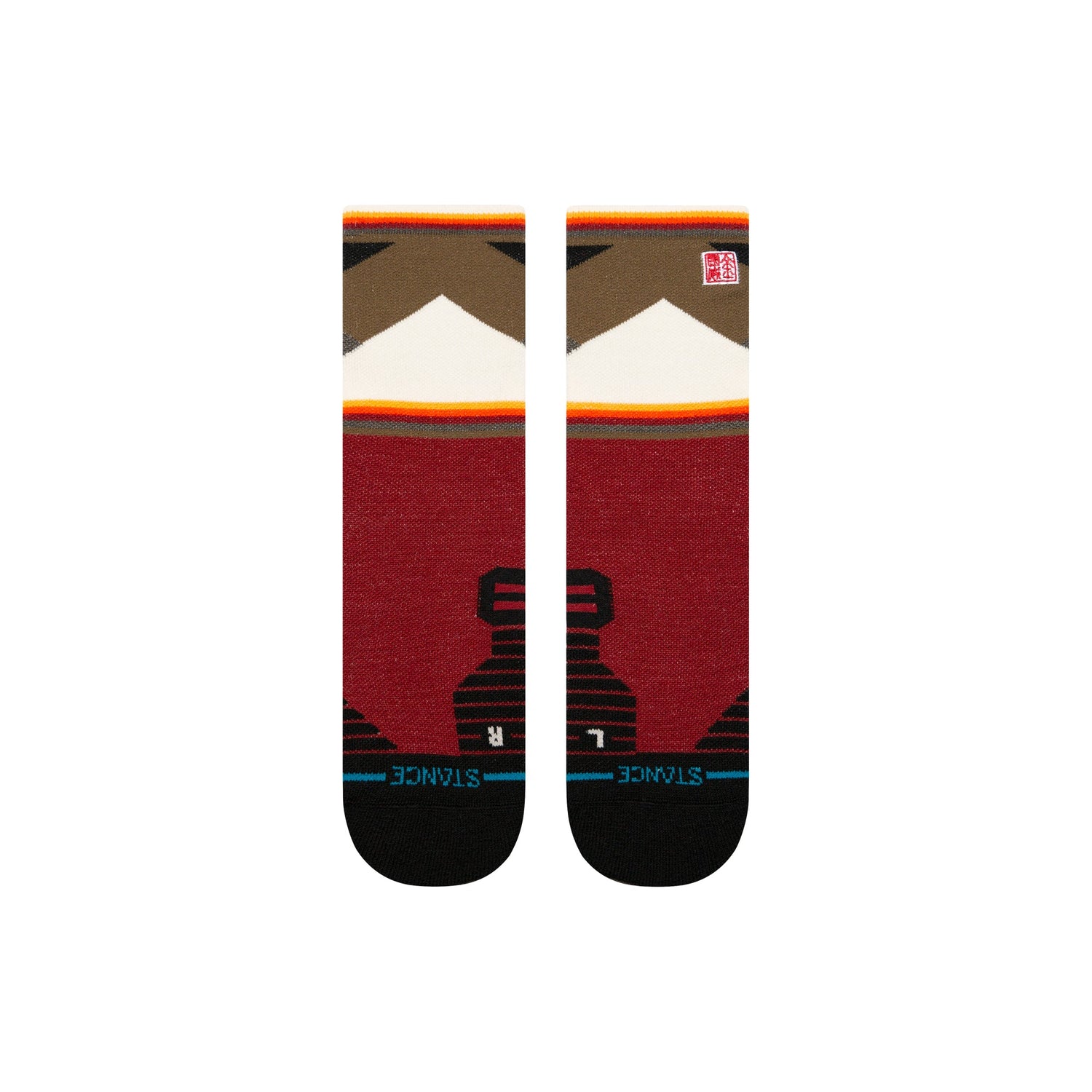 Stance Jimmy Chin Wool Crew Sock Red