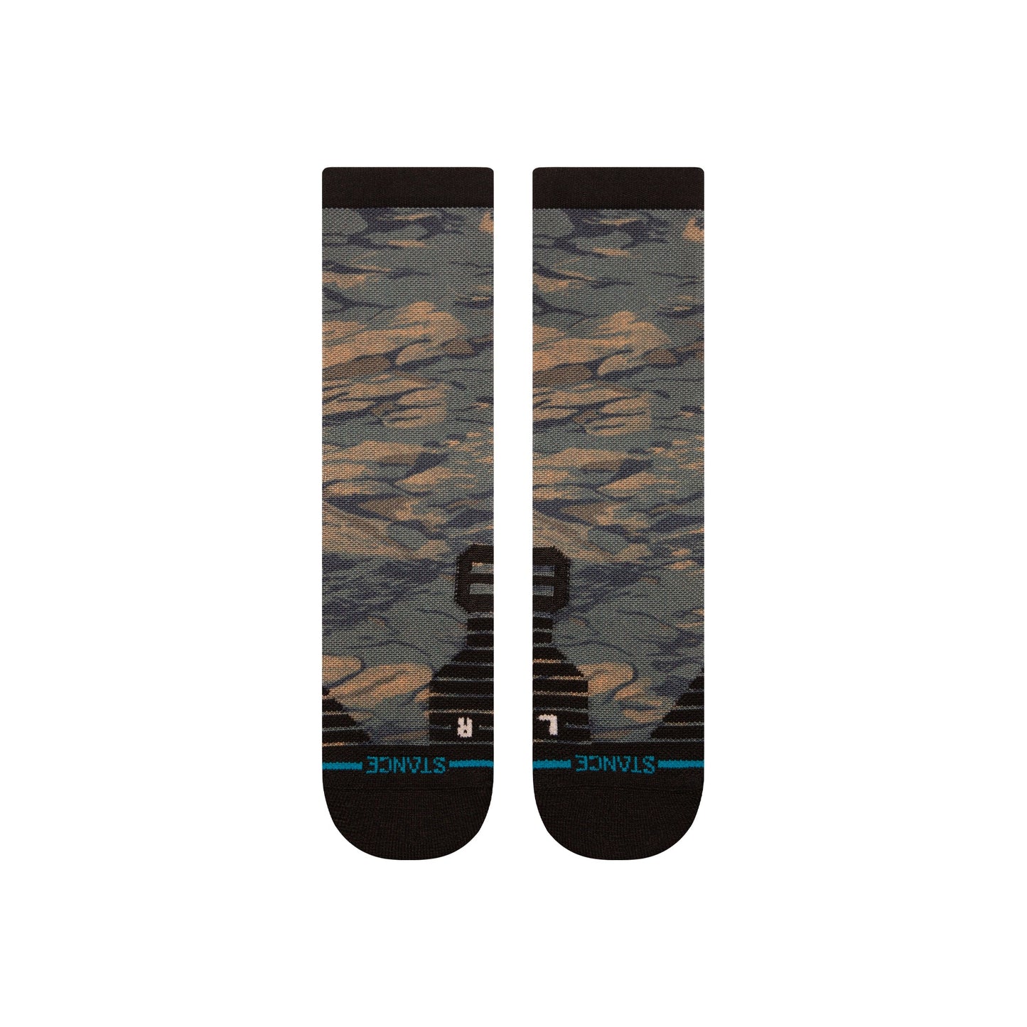 Stance Rompin Mid Crew Sock Brown