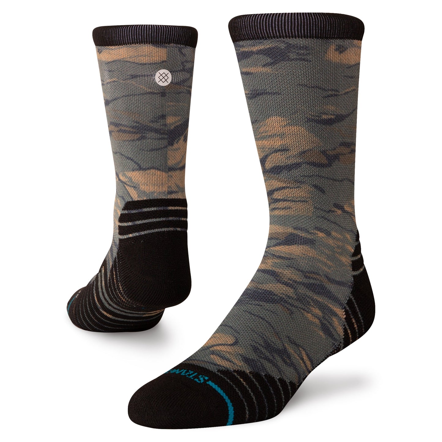 Stance Rompin Mid Crew Sock Brown