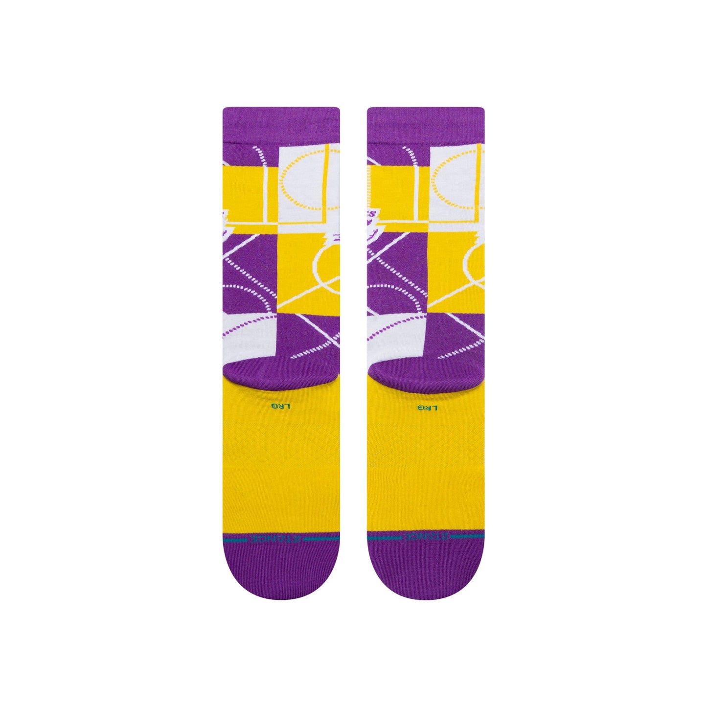 Stance Zone LA Lakers Crew Sock Purple