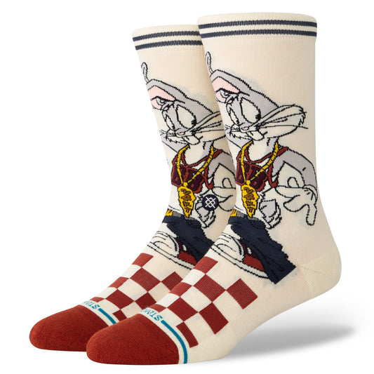 Stance Bugs Crew Sock Vintage White