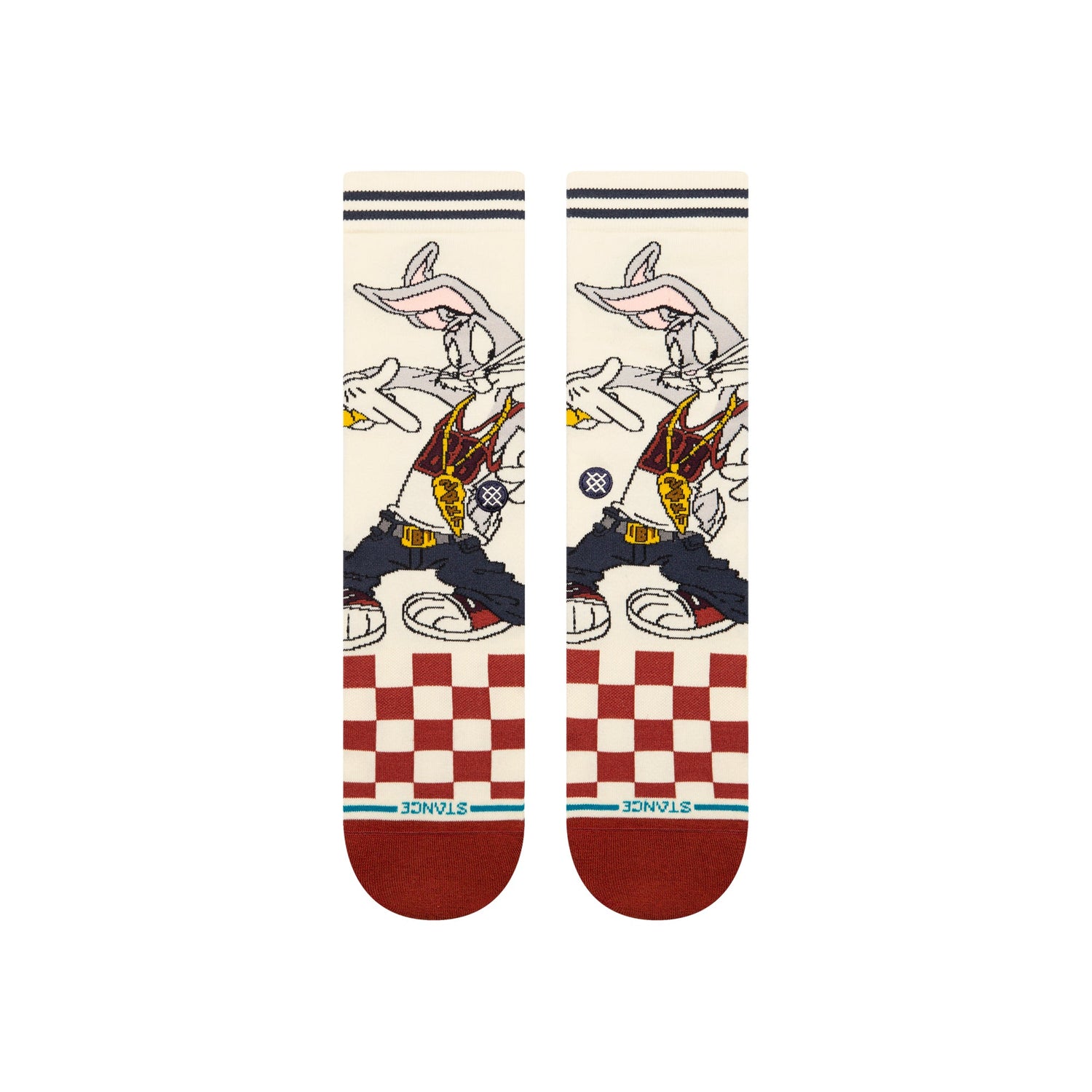 Stance Bugs Crew Sock Vintage White