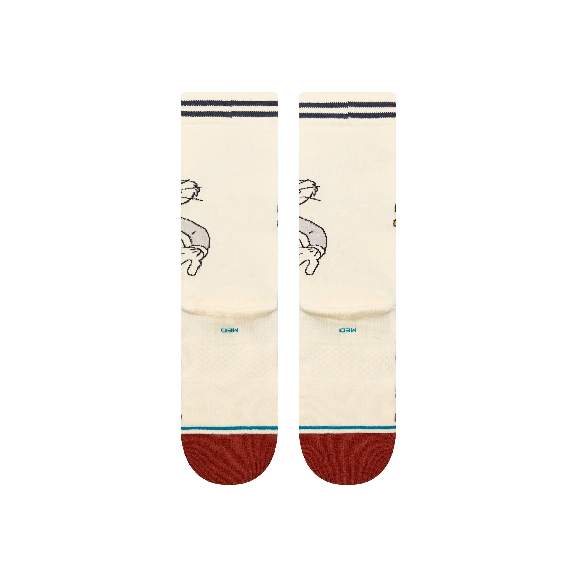 Stance Bugs Crew Sock Vintage White