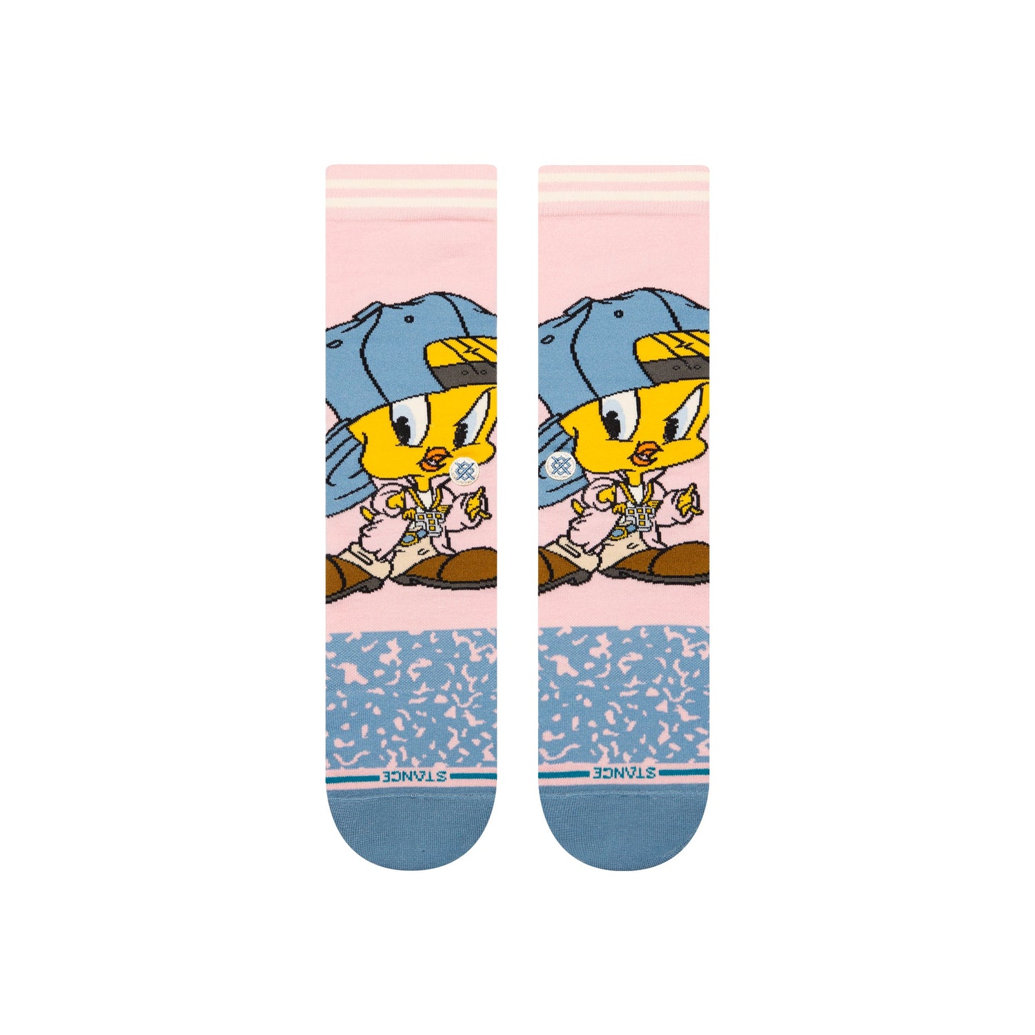 Stance Tweety Crew Sock Pink