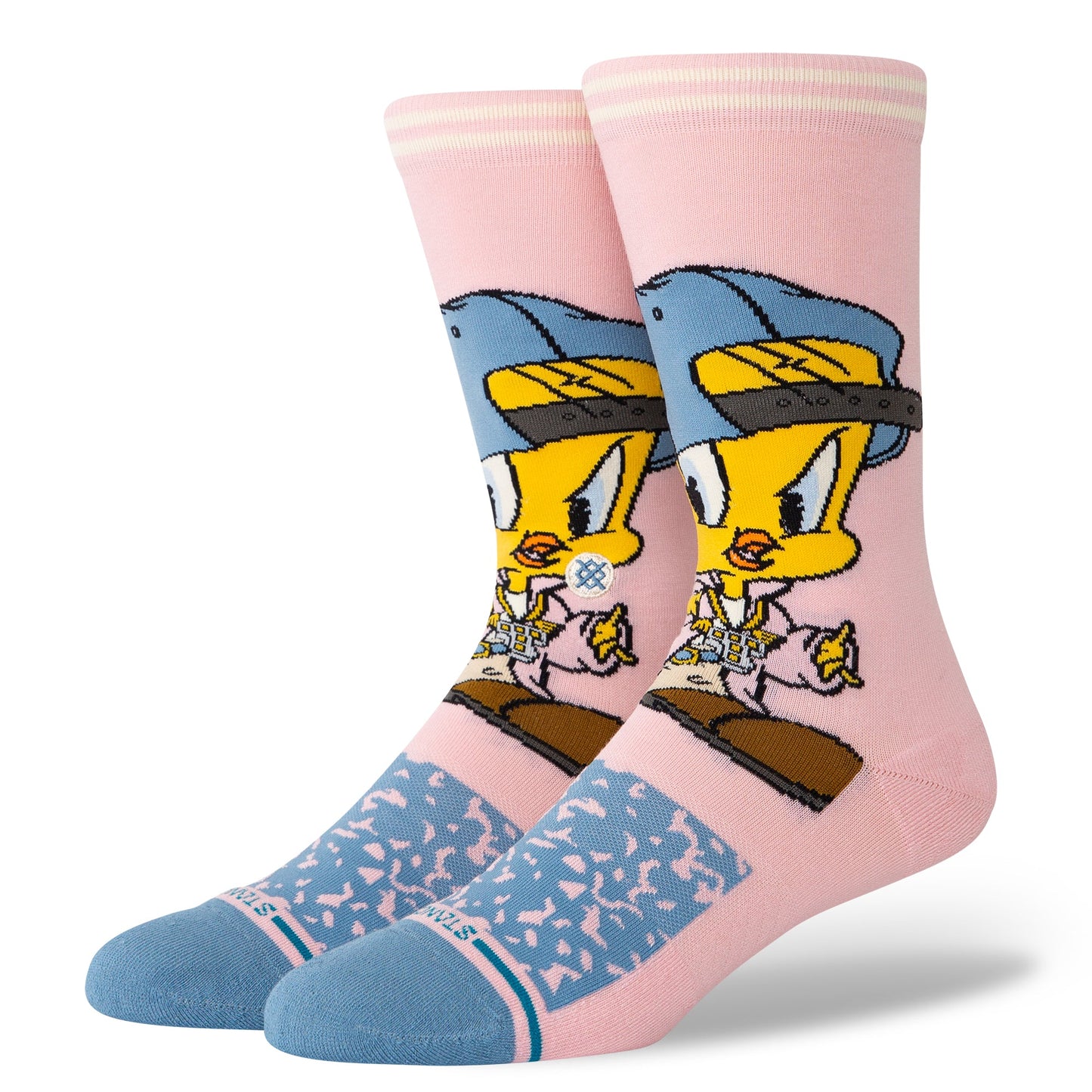 Stance Tweety Crew Sock Pink