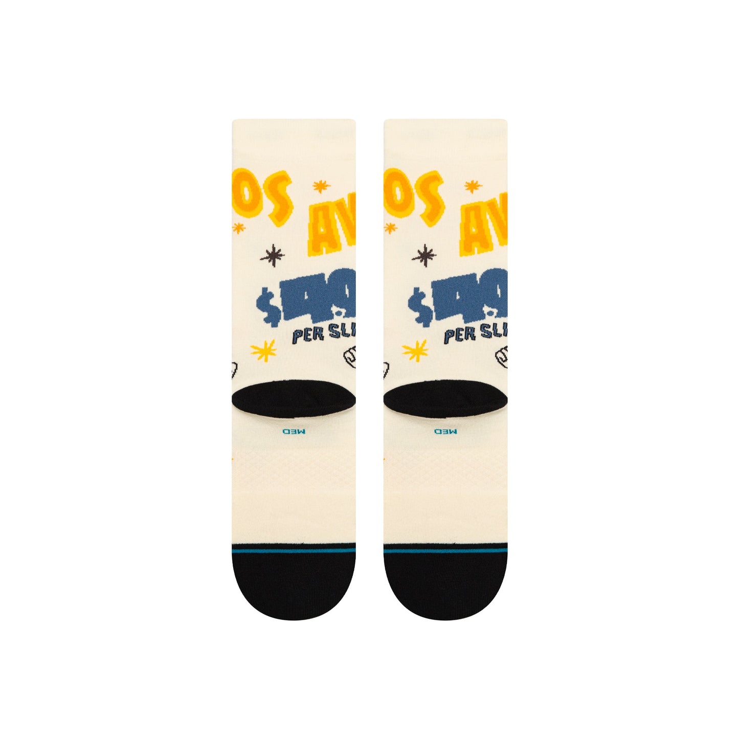 Stance Food Stand Crew Sock Canvas 