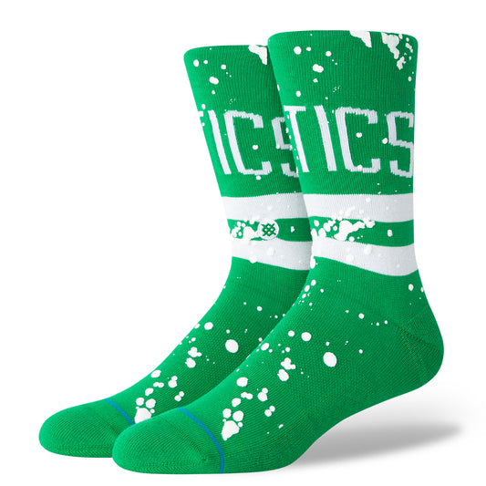 Stance Overspray Boston Celtics Crew Sock Green