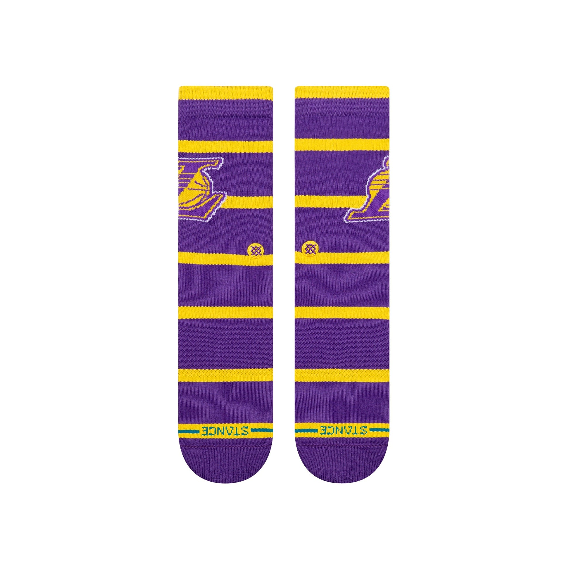 Stance Prep Los Angeles Lakers Crew Sock Purple