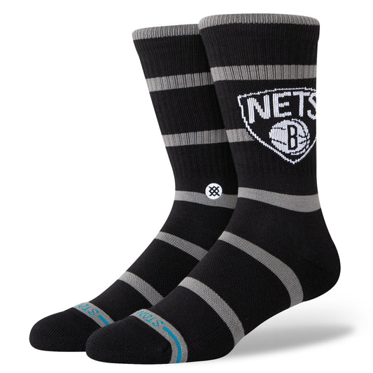 Stance Prep Brooklyn Nets Crew Sock Black