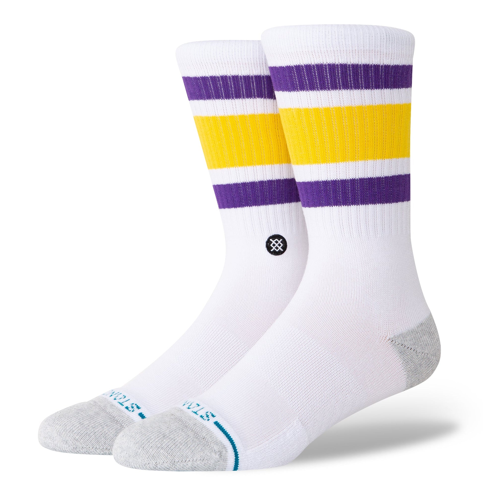 Stance Tube Los Angeles Lakers Crew Sock White