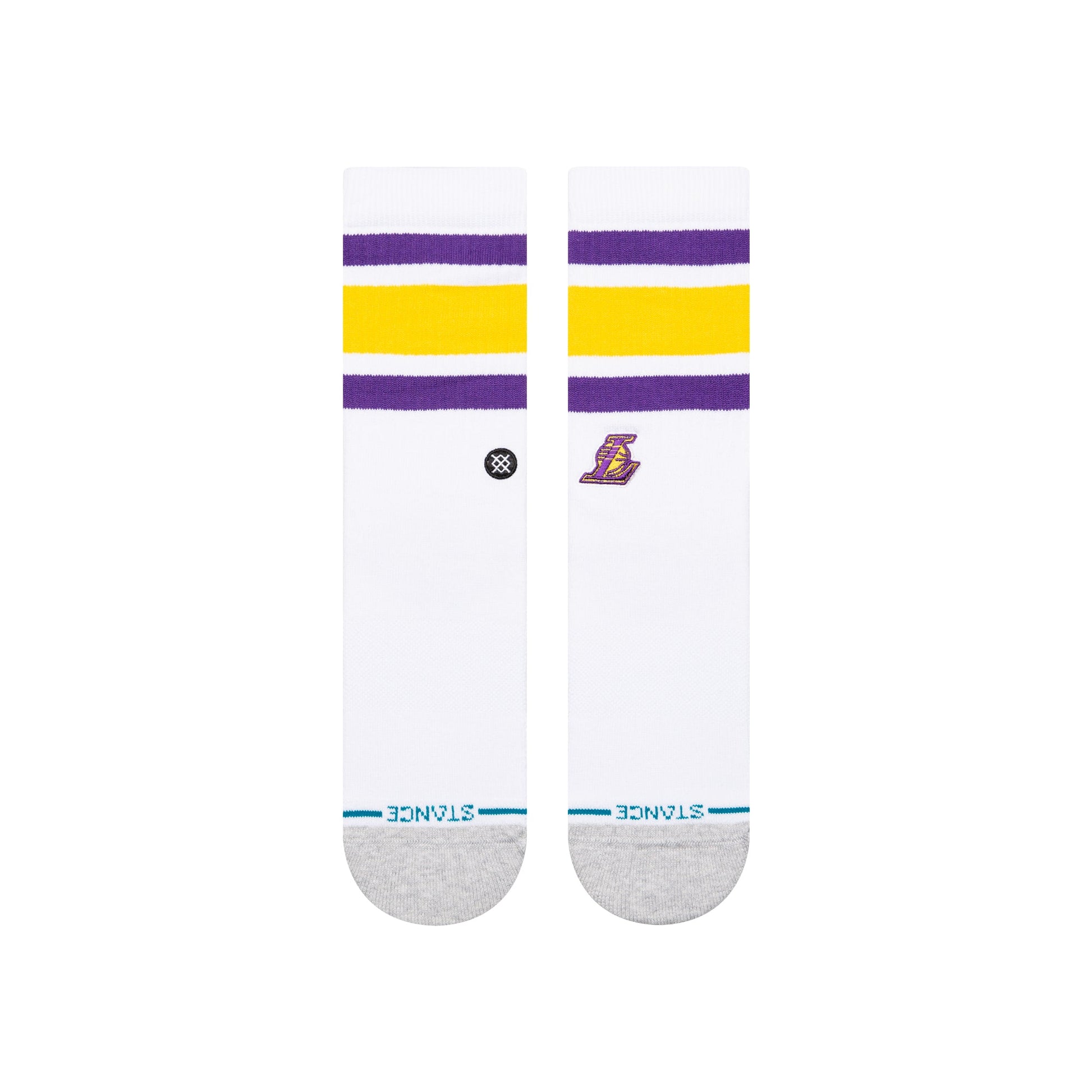 Stance Tube Los Angeles Lakers Crew Sock White