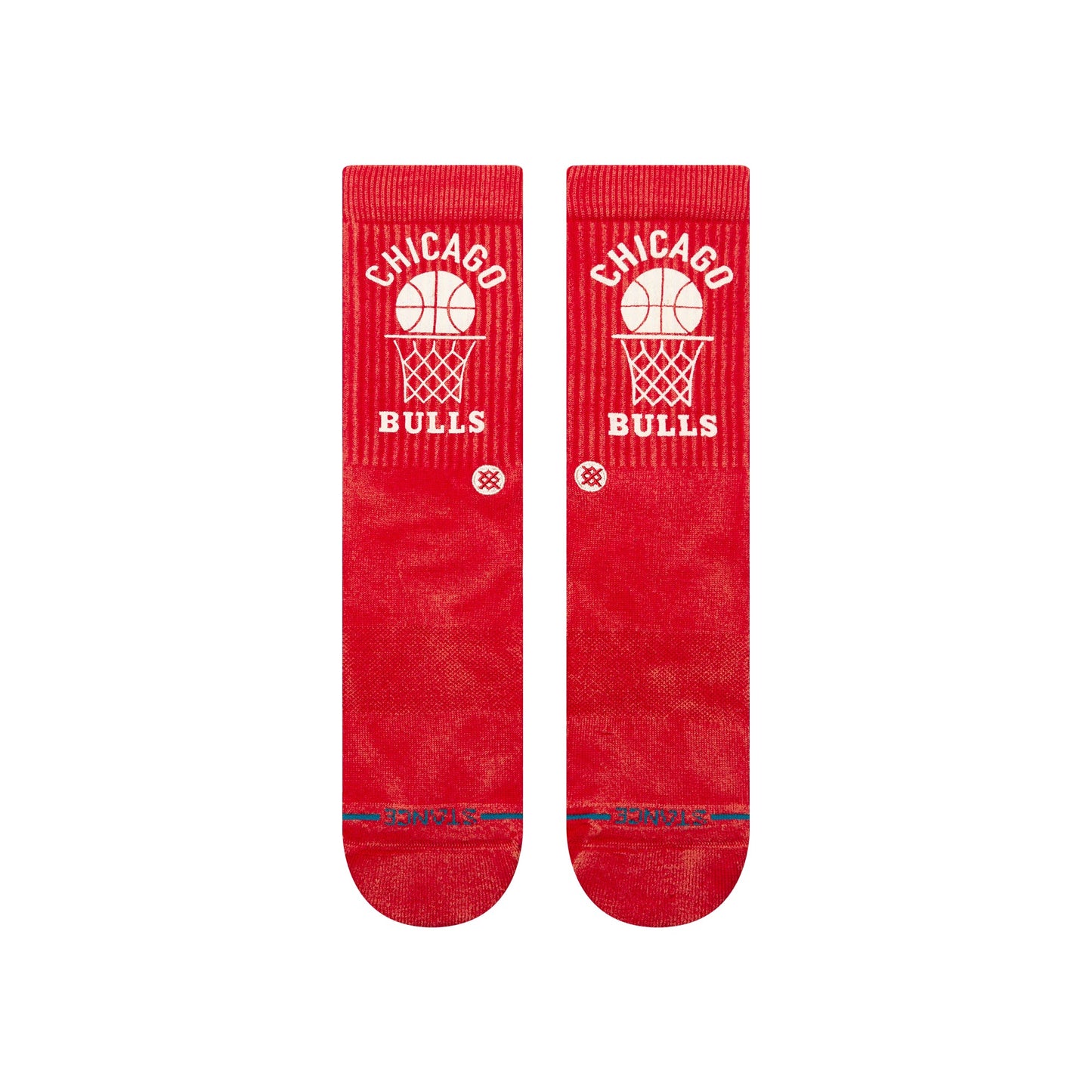 Stance Vintage Chicago Bulls Crew Sock Red