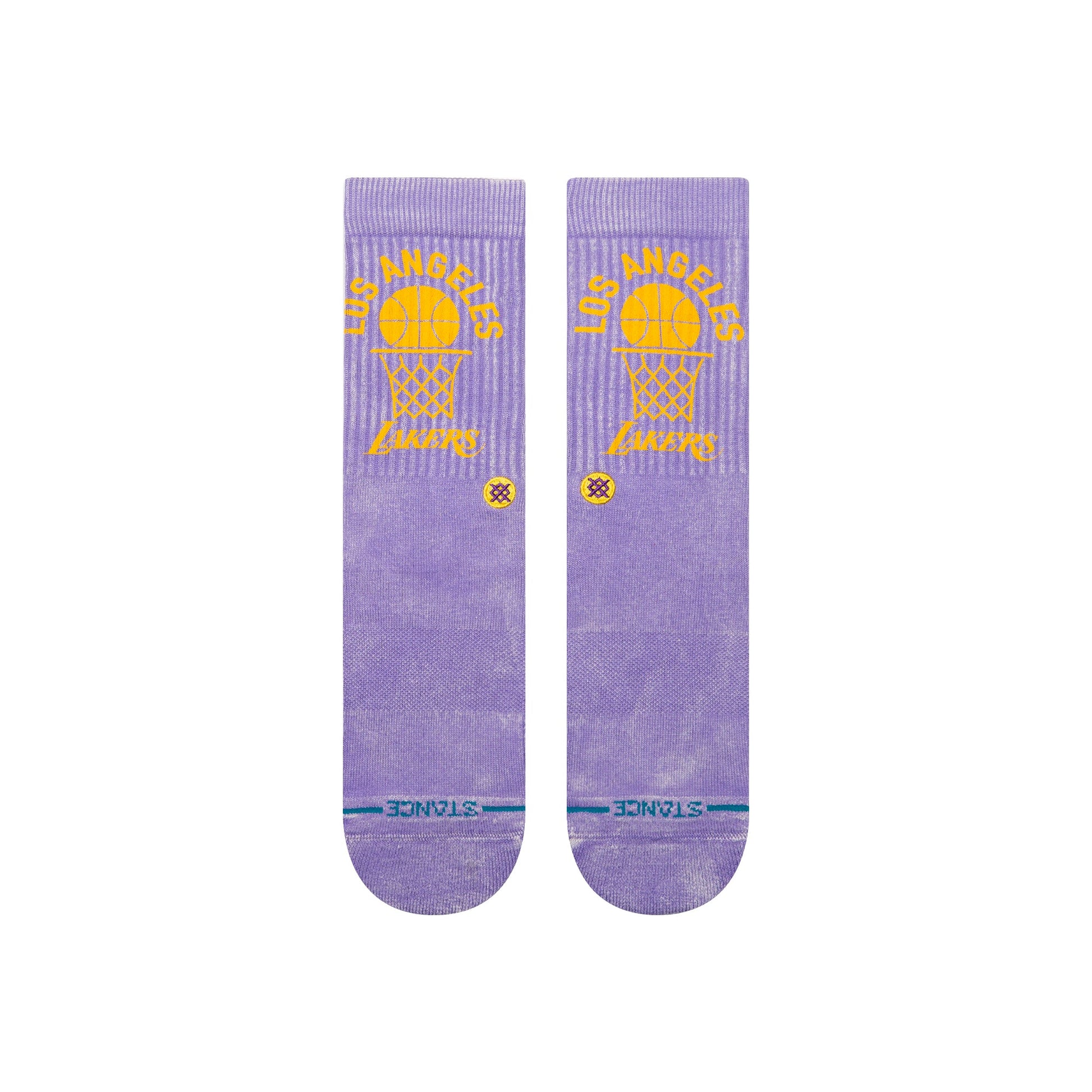 Stance Vinatage Los Angeles Lakers Crew Sock Purple