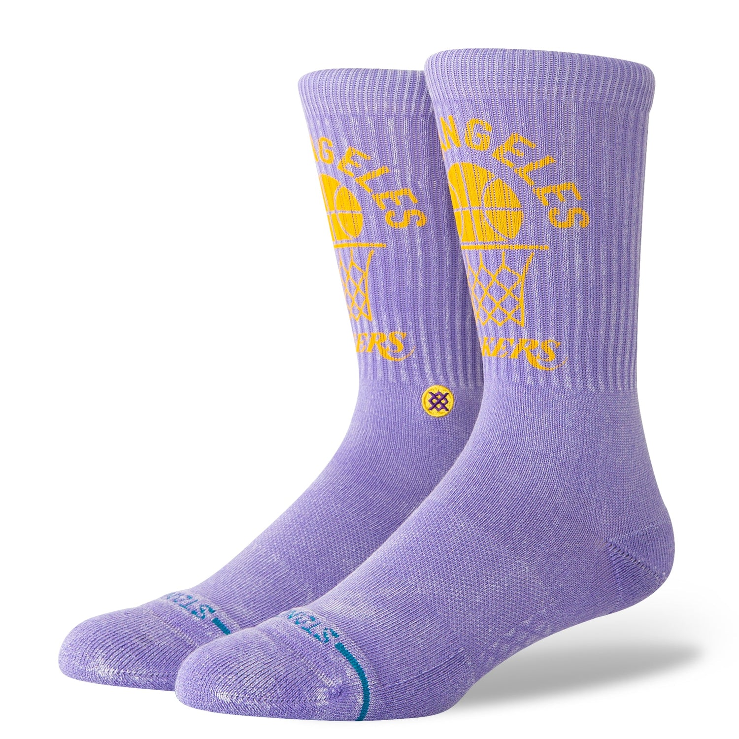 Stance Vinatage Los Angeles Lakers Crew Sock Purple