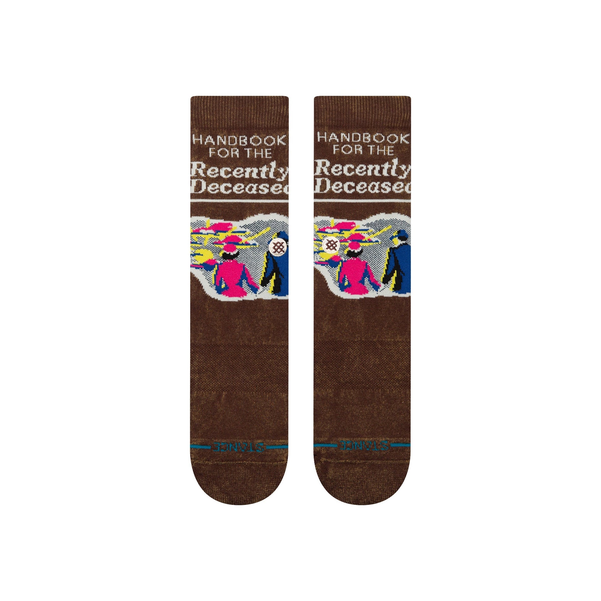 Stance Recently Deceased Crew Sock Brown 