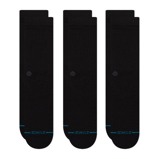 Stance Shelter Crew Sock 3 Pack Black