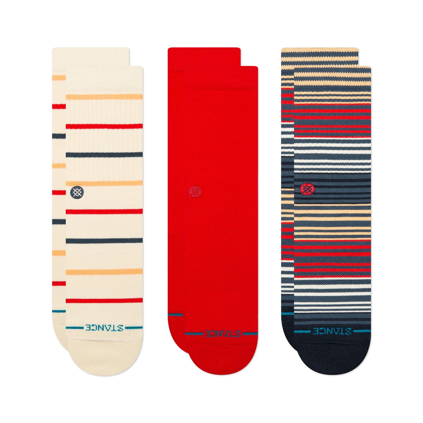 Stance Boardwalk Crew Sock 3 Pack Multi