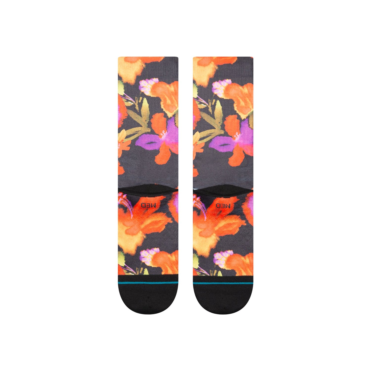 Stance Watered Crew Sock Black