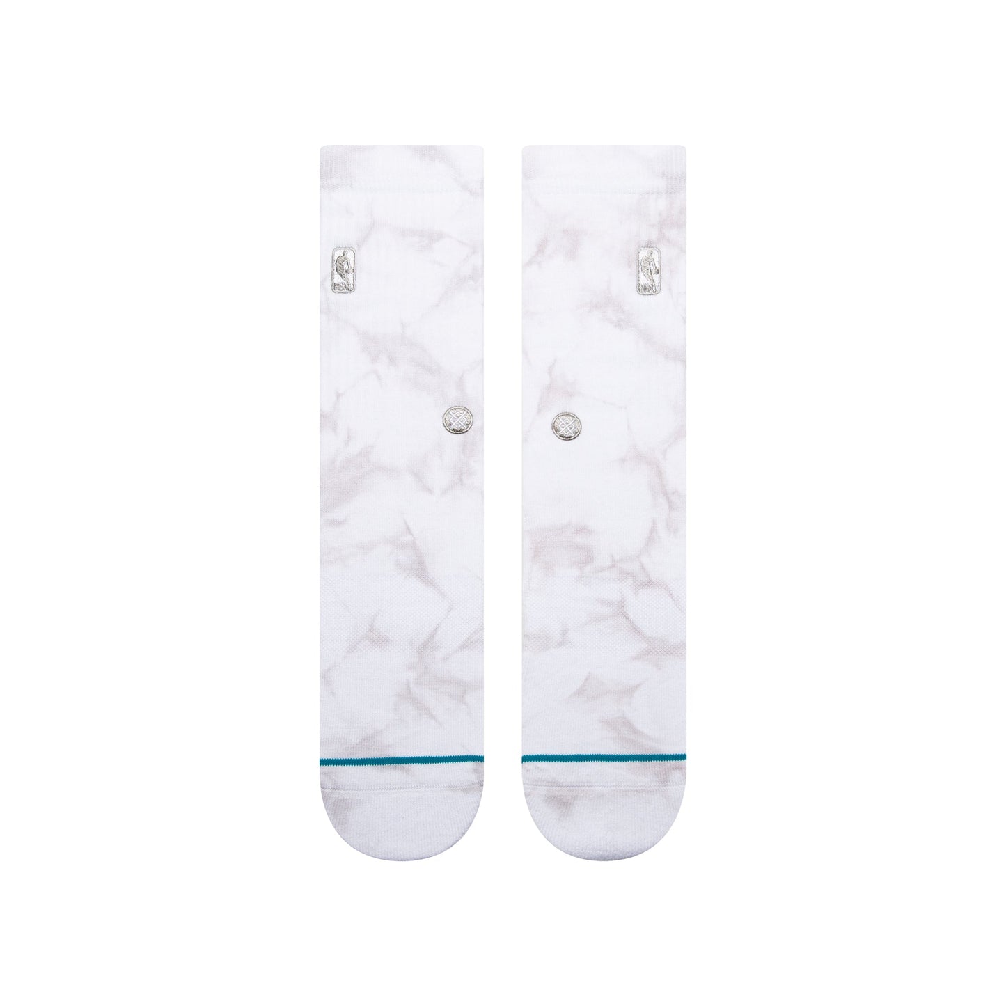 Stance NBA Logoman Dye Crew Sock Light Grey