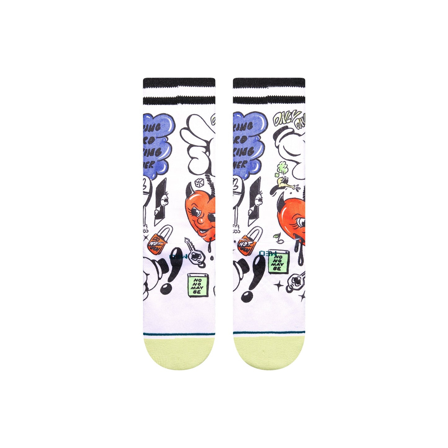 Stance Daily Danger Crew Sock White