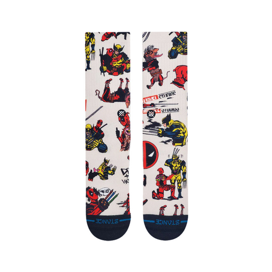 Stance Deadpool Wolverine Crew Sock Canvas