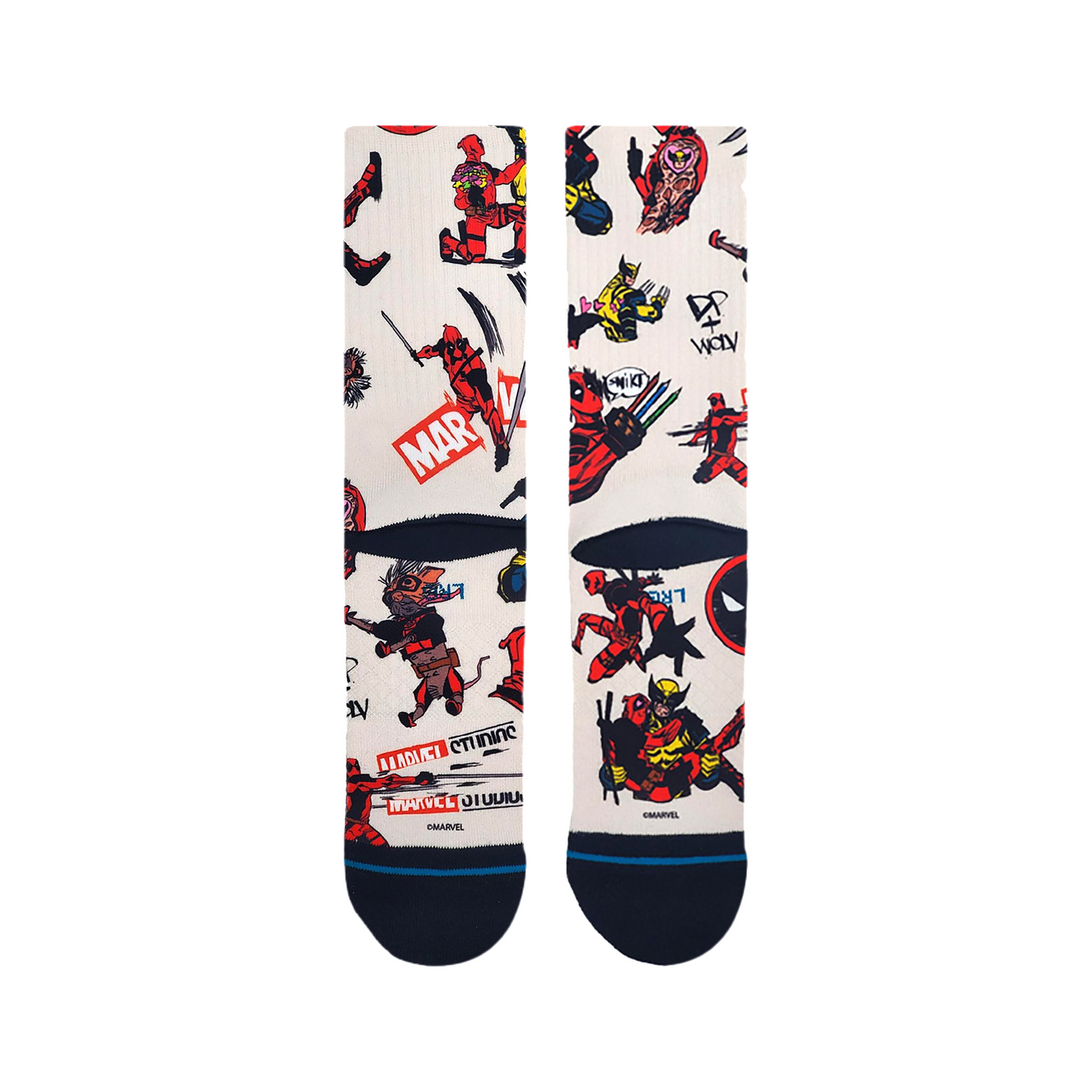 Stance Deadpool Wolverine Crew Sock Canvas