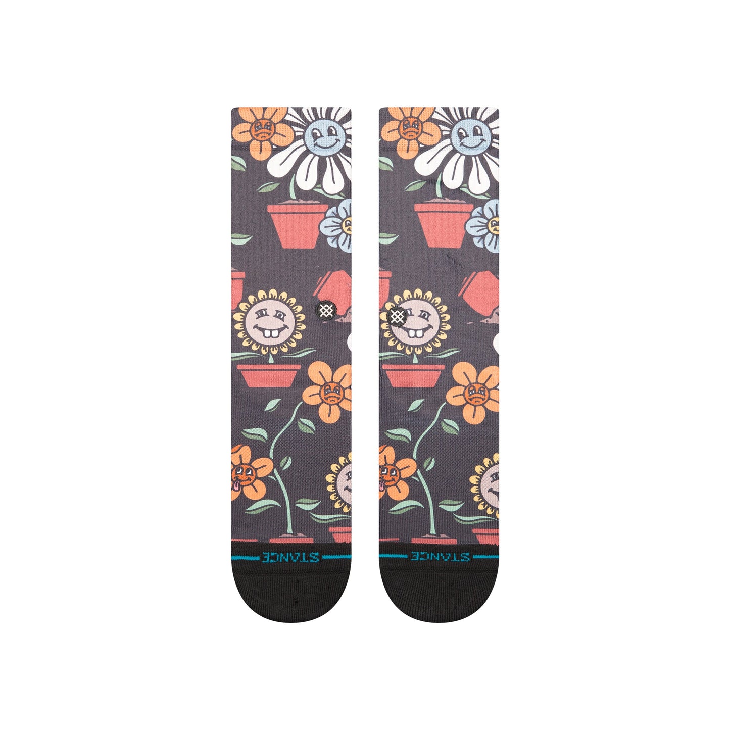 Stance Planted Crew Sock Black