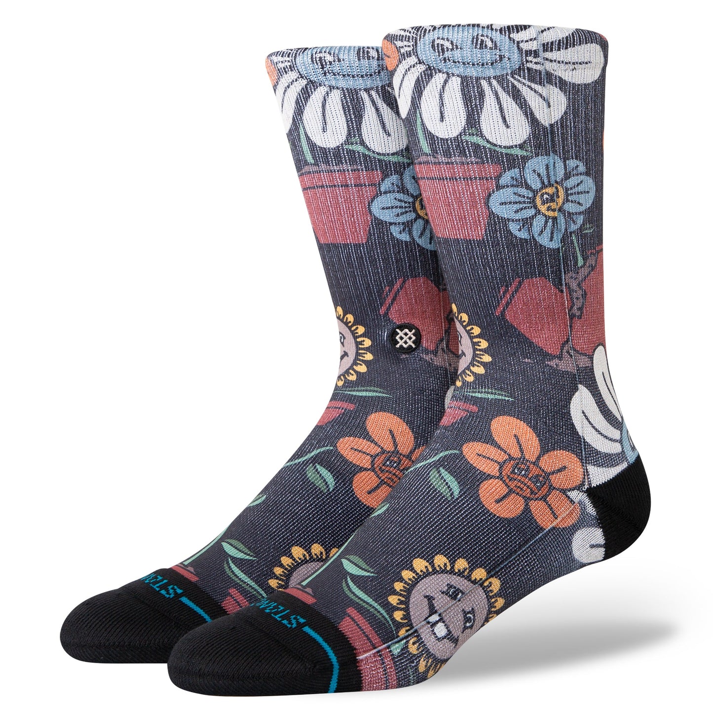 Stance Planted Crew Sock Black