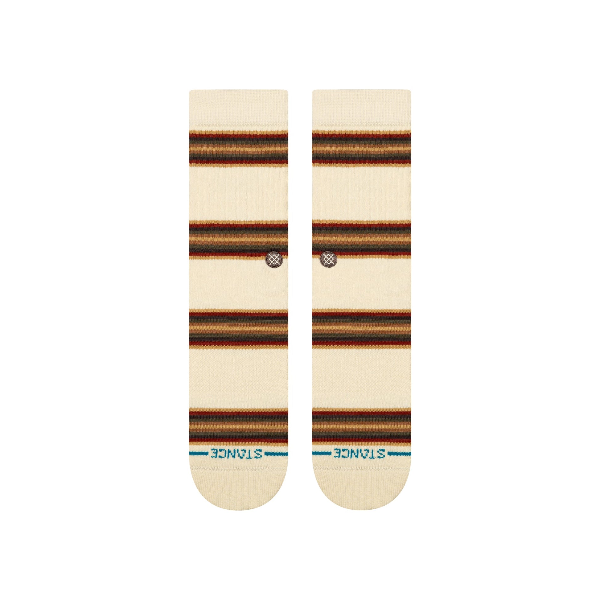 Stance Hill Top Crew Sock Canvas 