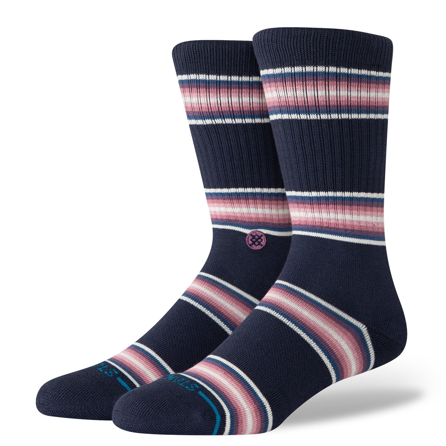 Stance Hill Top Crew Sock Navy 